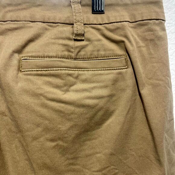 J. Crew Girlfriend Chino Pants Womens 14 Brown Cotton Stretch High Rise Tapered - Picture 13 of 16